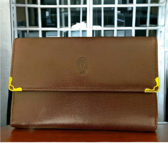 😘NEW Cartier leather clutch😘   💯 authentic  Coa w  purchase  of listing - Picture 3 of 6